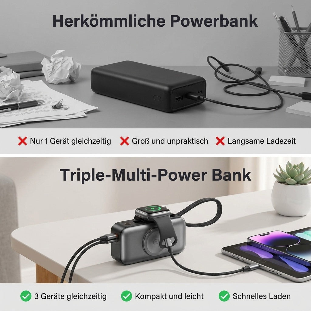 Triple-Multi-Power Bank